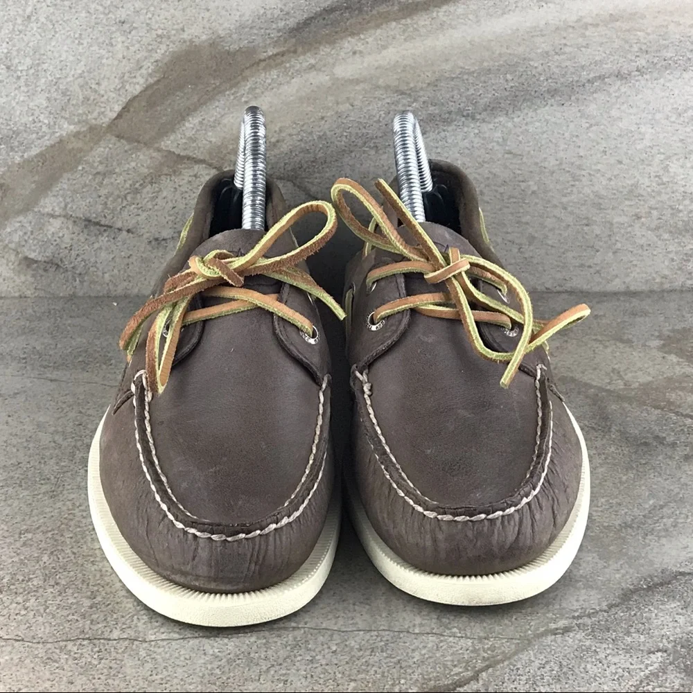 Sperry Top Sider Authentic Original Boat Shoes in Brown Leather